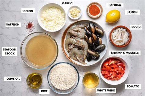 Ingredients for Paella