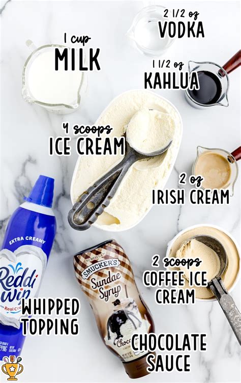 Ingredients for Your Perfect Mudslide