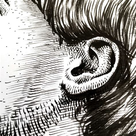Ink Drawing Portrait Linework
