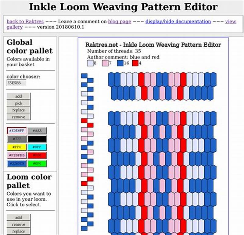 Inkle Loom Pattern Generator