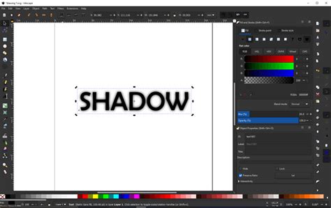 Inkscape Shadow Effect
