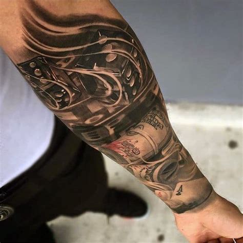 Inner Arm Sleeve Forearm Tattoos For Men