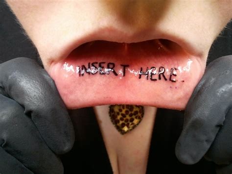 25 Surprisingly Shocking Inner Lip Tattoo Designs
