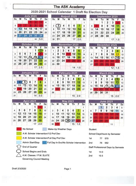 Innovations Academy Calendar