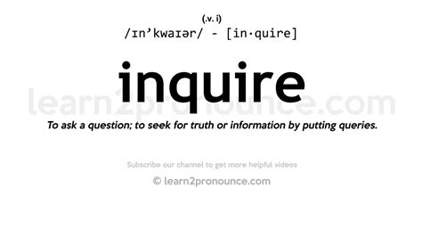 Inquire After Health Meaning