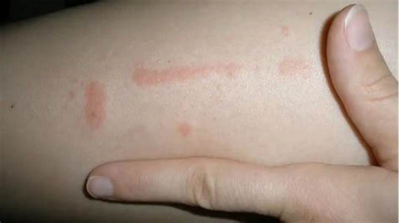 Insect Bites In A Line Pattern