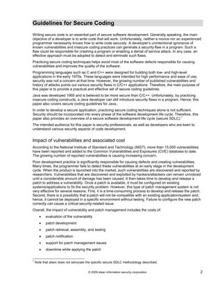 Insecure coding practices