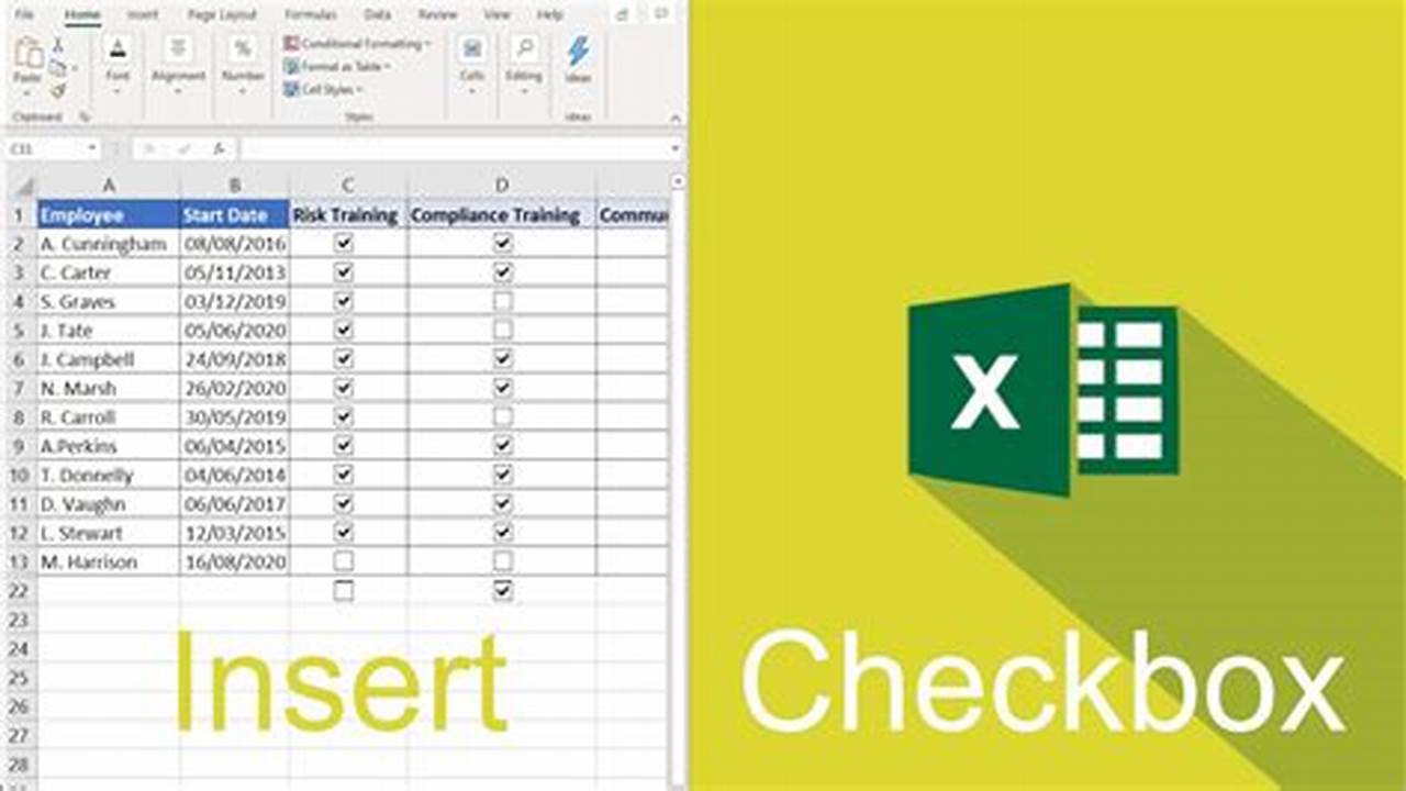 Insert Checkbox In Excel 2024