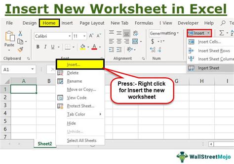 Insert New Worksheet In Excel