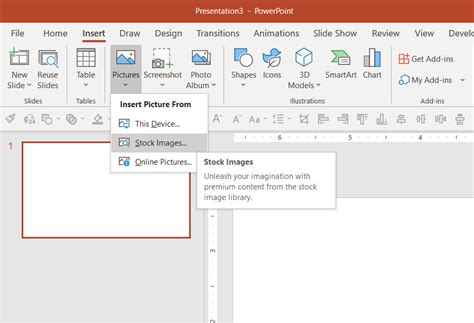 Insert a Stock Image in PowerPoint