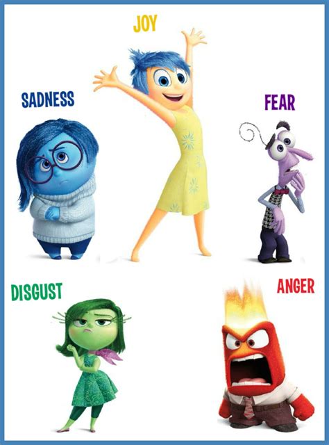 Inside Out Character Printables