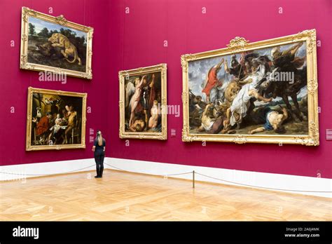 Inside Alte Pinakothek paintings