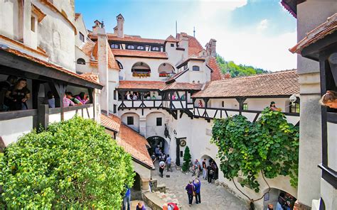 Inside Bran Castle Courtyard