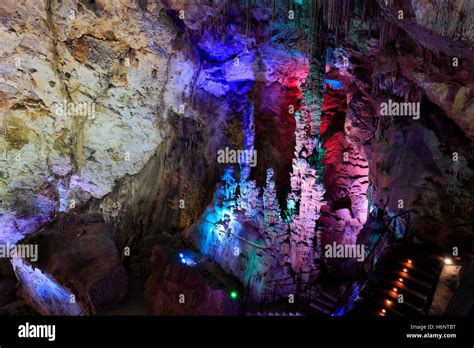 Inside Canelobre Caves