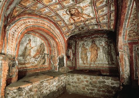 Inside Catacombs Rome