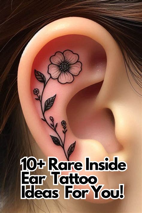 Inside Ear Tattoo