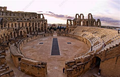 Inside El Jem Amphitheatre