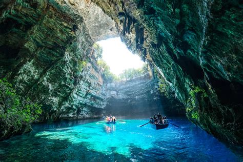 Inside Melissani Cave