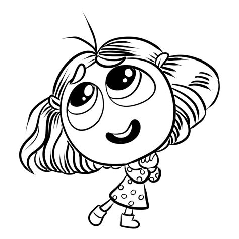 Inside Out 2 Envy Coloring Page