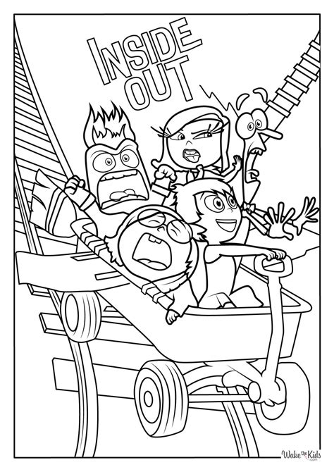 Inside Out Coloring Pages Free
