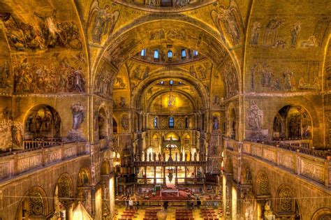 Inside St Marks Basilica