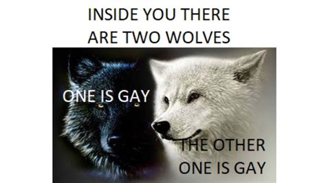 Inside You Are Two Wolves Template
