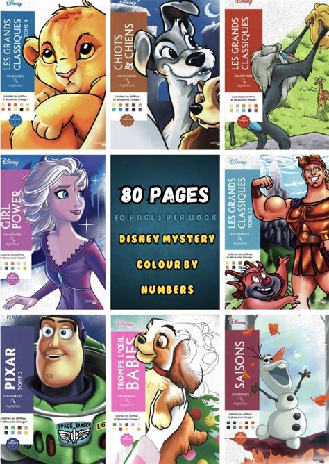 Inside Your Disney Colour By Numbers Book