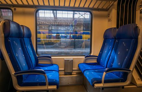 Inside a train Amsterdam