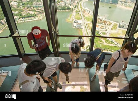 Inside elevator macau tower