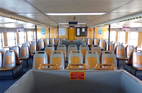 Inside the ferry