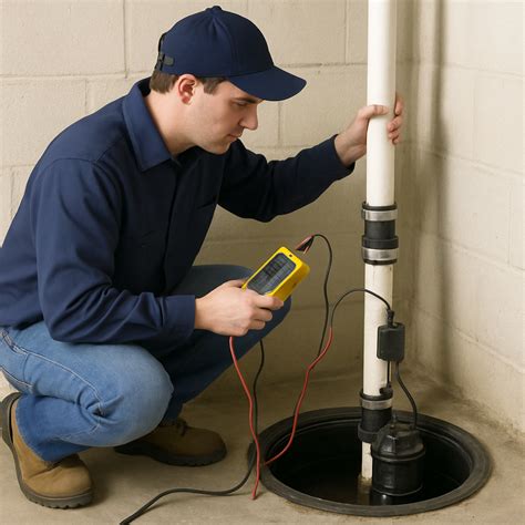 Inspecting a Sump Pump