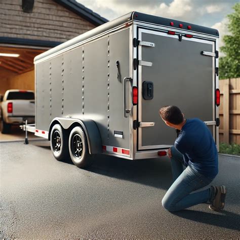 Inspecting a Trailer in Lubbock