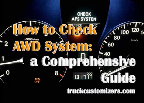 Inspecting the AWD System Crucial Checks