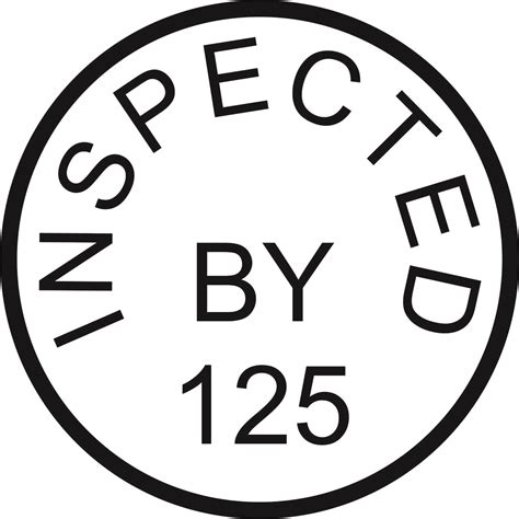 Inspection Stamp Definition