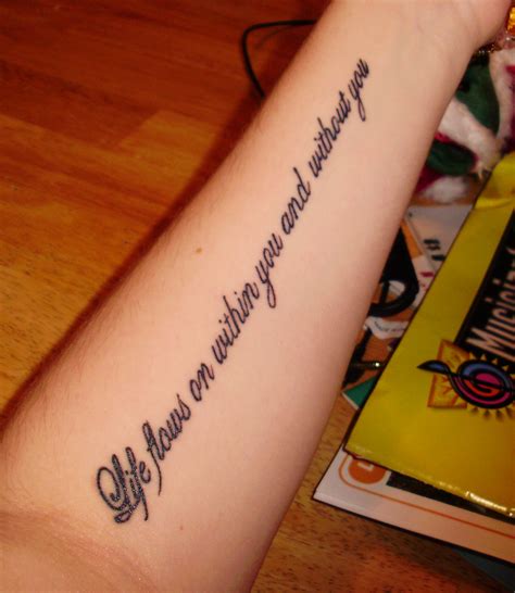 Girls Quotes Tattoos Inspiring Picture TattooMagz
