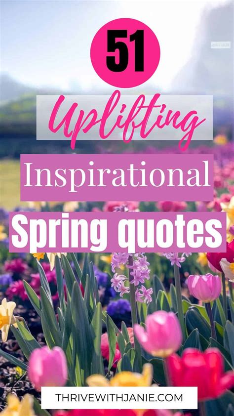 Inspirational Encouragement Spring Quotes