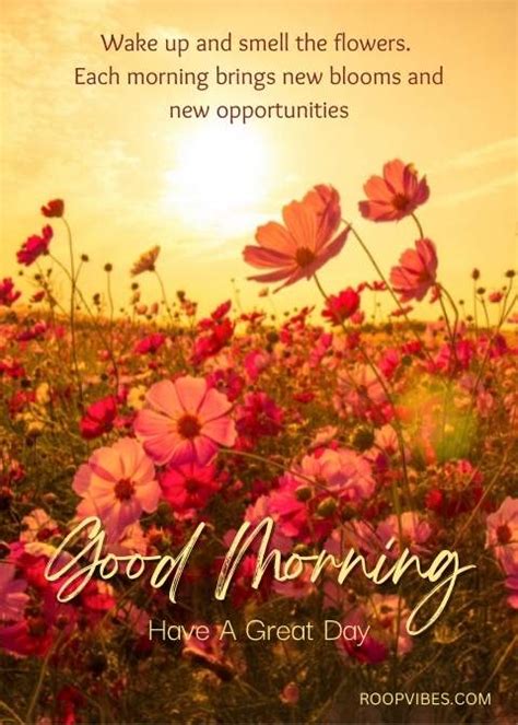 Inspirational Good Morning Quotes With Flowers