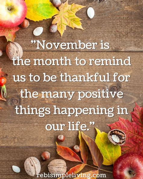 Inspirational Positive November Quotes