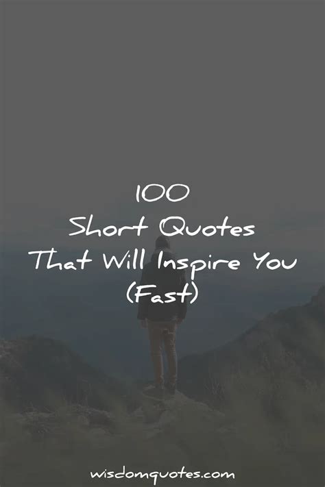 Inspirational Quotes About Life Short