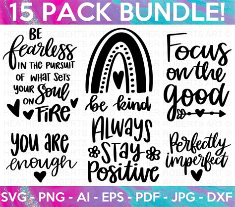 Download Inspirational Quotes Bundle For Cricut