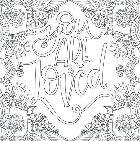 Inspirational Quotes Coloring Pages Printable