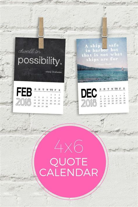 Inspirational Quotes For A Calendar