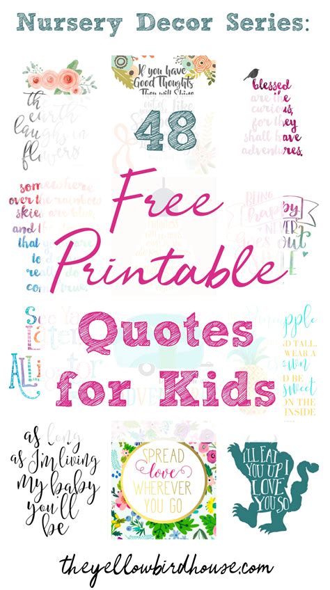 Inspirational Quotes For Kids Printable