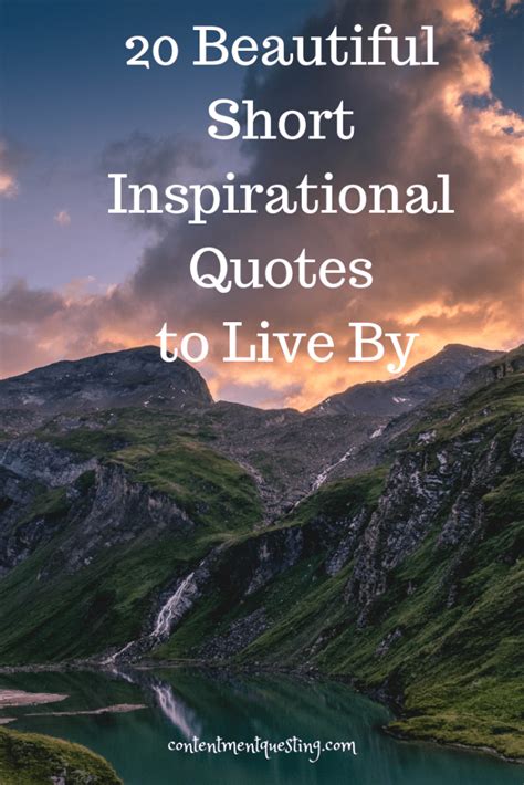 Inspirational Short Beautiful Quotes