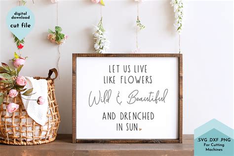 Download Inspirational Sign Girls Room, Flowers Files