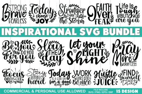 Download Inspirational Vectors Bundle For Crafts