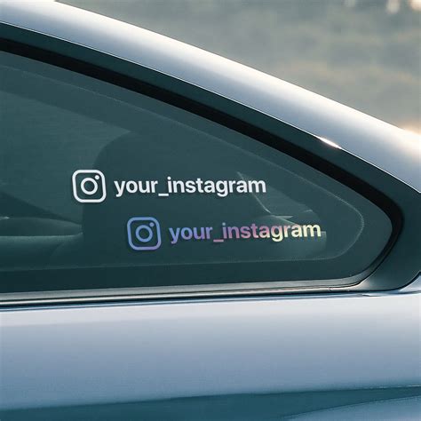 Instagram Car Window Sticker