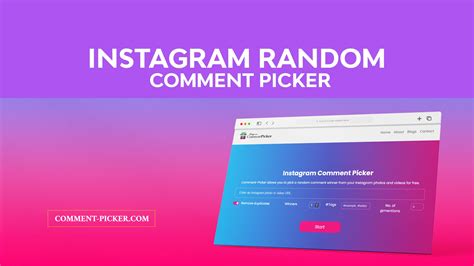 Instagram Random Comment Picker: Alat untuk membantu pertumbuhan akun Instagram Anda