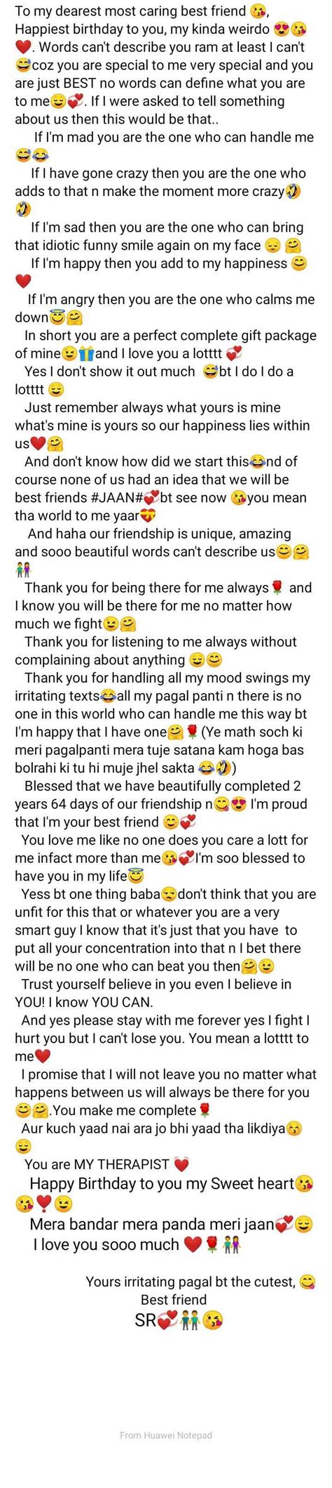 Instagram Tbh Paragraph For A Friend
