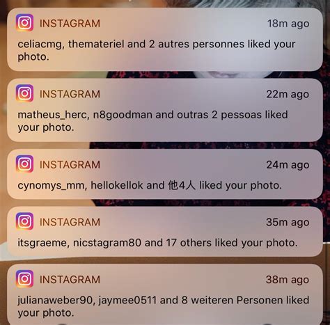 Instagram push notifications